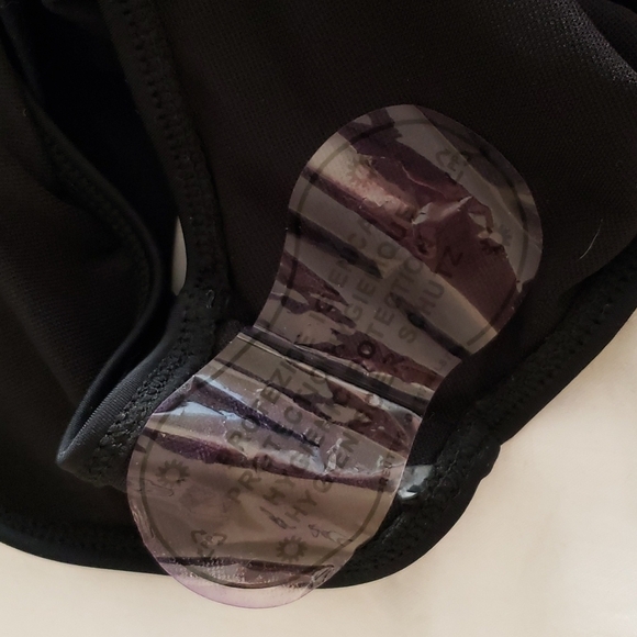 Leopard Print Tankini Top with Black Ruched Bottom Size L - Picture 11 of 11